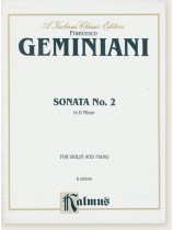 Geminiani Sonata No. 2 in B Minor for Violin and Piano