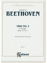 Beethoven Trio No. 5 in D Major Opus 70, No. 1 for Piano , Violin and Cello