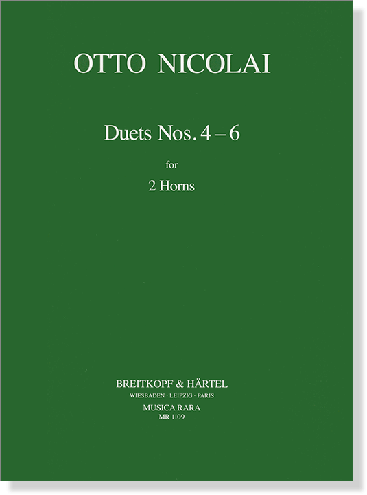 Otto Nicolai【Duets Nos. 4-6】for 2 Horns