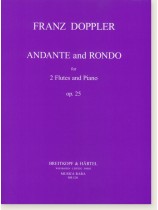 Franz Doppler Andante and Rondo for Two Flutes and Piano Op. 25