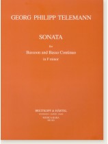 Telemann【Sonata in F minor 】for Bassoon and Basso Continuo Telemann【Sonata in F minor 】for Bassoon and Basso Continuo