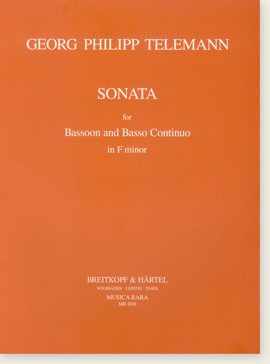 Telemann【Sonata in F minor 】for Bassoon and Basso Continuo