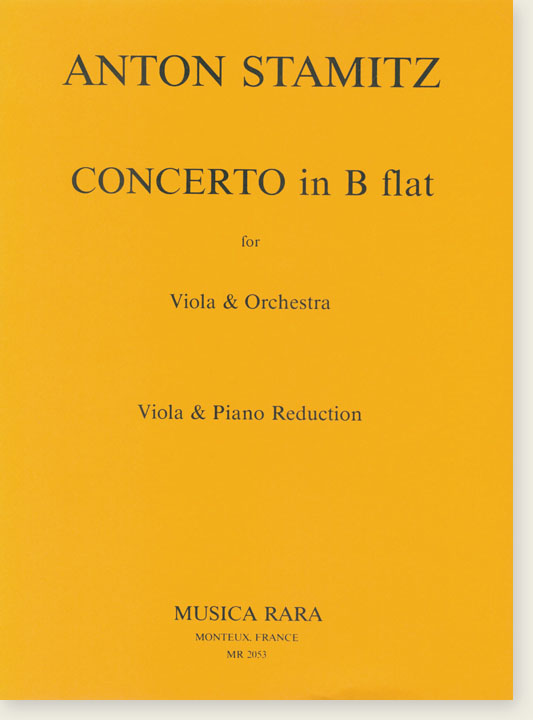 Anton Stamitz Concerto in B flat for Viola & Piano Reduction