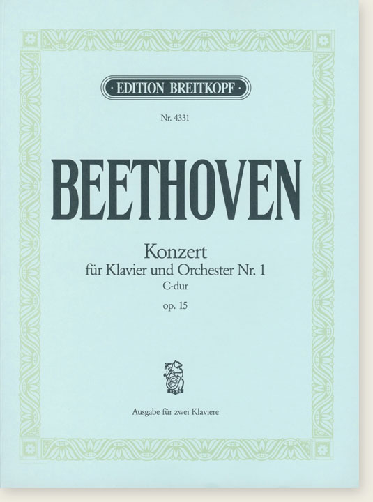 Beethoven Konzert für Klavier und Orchester Nr. 1 C-dur Op. 15, Ausgabe für zwei Klaviere