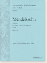Mendelssohn Konzert für Violine, Klavier und Orchester d-moll MWV O4 Ausgabe für Soloinstrumente und Klavier Mendelssohn Konzert für Violine, Klavier und Orchester d-moll MWV O4 Ausgabe für Soloinstrumente und Klavier
