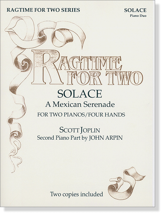 Scott Joplin Solace (A Mexican Serenade) Piano Duo Ragtime for Two
