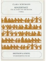 Clara Schumann Konzertsatz für Klavier und Orchester F-Moll Studienpartitur Clara Schumann Konzertsatz für Klavier und Orchester F-Moll Studienpartitur