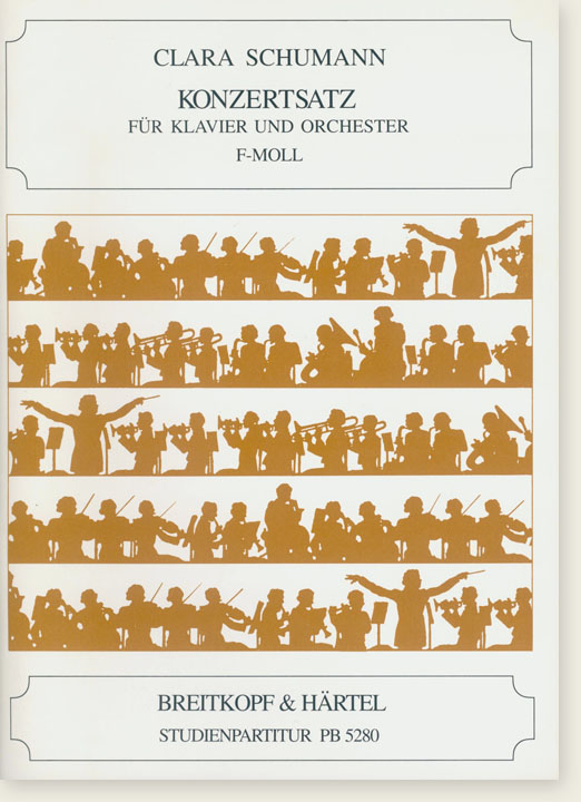 Clara Schumann Konzertsatz für Klavier und Orchester F-Moll Studienpartitur