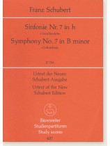 Schubert Symphony No.7 in B minor "Unfinished", D759 Study Scores Schubert Symphony No.7 in B minor "Unfinished", D759 Study Scores