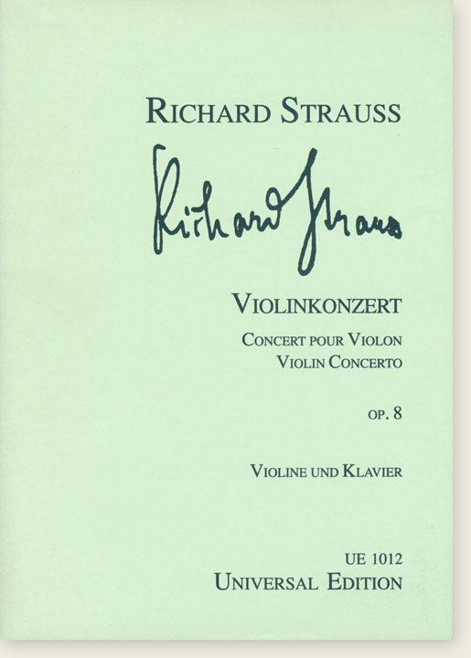 Richard Strauss Violinkonzert Op. 8 Violine und Klavier