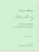 Alban Berg Violinkonzert Klavierauszug