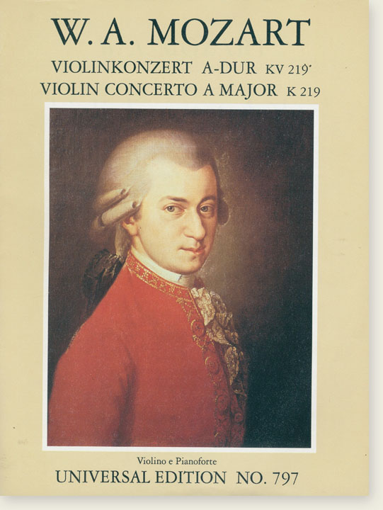 Mozart Violin Concerto A Major K 219 for Violino e Pianoforte