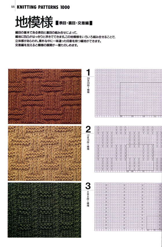 棒針あみ‧かぎ針あみ模様決定版 模様編1000