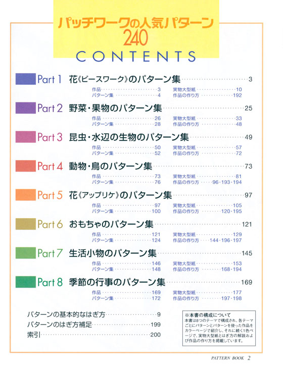 パッチワークの人気パターン240