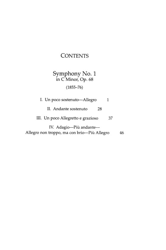 Brahms【Symphony No. 1 in C Minor, Op. 68】