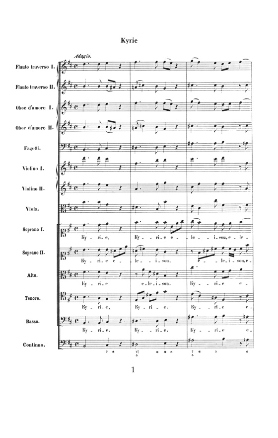 Bach【Mass in B Minor】 in Full Score