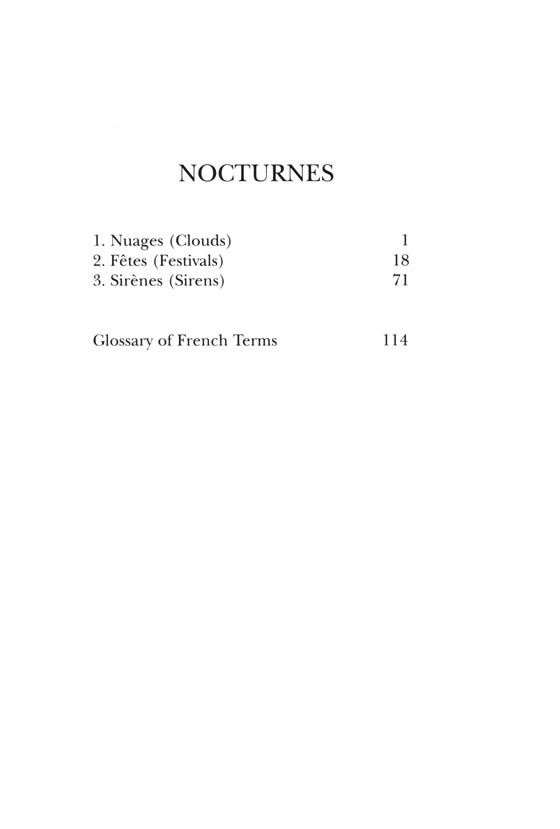 Debussy【Nocturnes】for Orchestra in Full Score