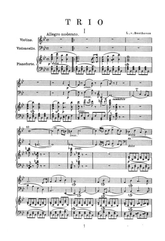 Beethoven【Piano Trio No.7, "Archduke" Op.97】ピアノ三重奏曲「太公」