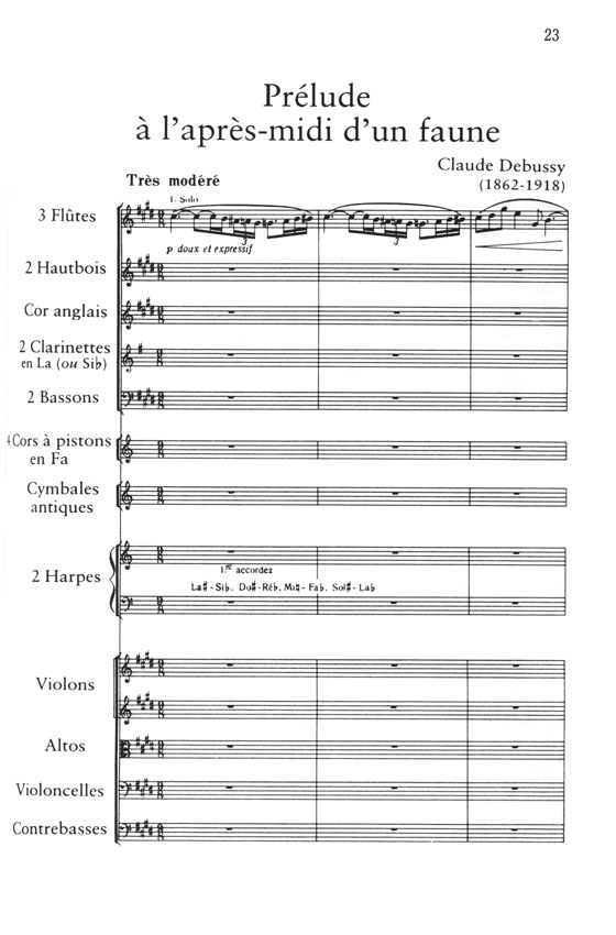 Debussy 【Prelude】a l'Apres-midi d'un fauneドビュッシー 牧神の午後への前奏曲