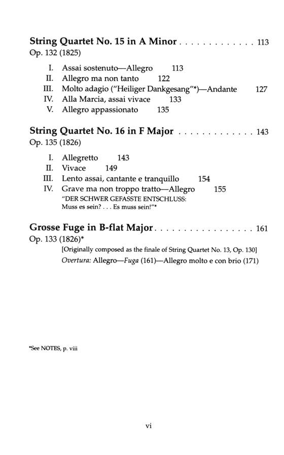 Beethoven【Late String Quartets and the Grosse Fuge, Opp. 127, 130-133, 135】 Beethoven【Late String Quartets and the Grosse Fuge, Opp. 127, 130-133, 135】
