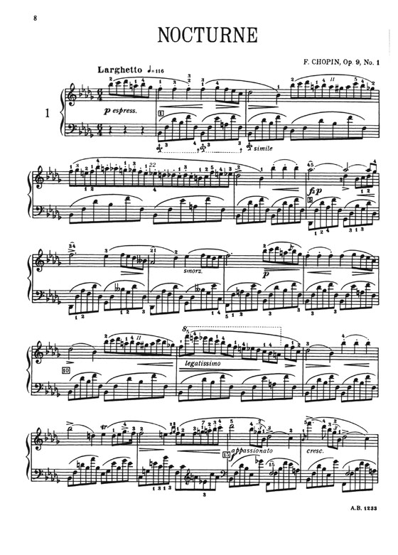 Chopin Nocturnes (Fielden & Craxton) for Piano