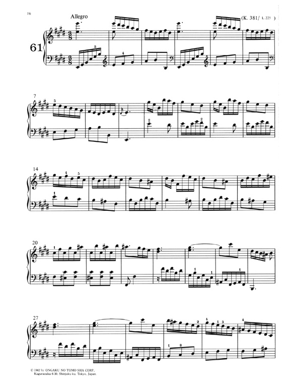 スカルラッティ ソナタ集 3 Domenico Scarlatti 90 Sonatas Volume 3 (原典版)