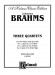 Brahms【Three Quartets】Op. 51, Nos. 1 & 2, Op. 67 , Miniature Score