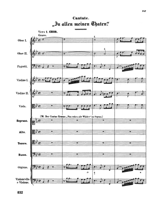 Bach【Cantatas Nos. 97-99】Volume XXVIII , Miniature Score