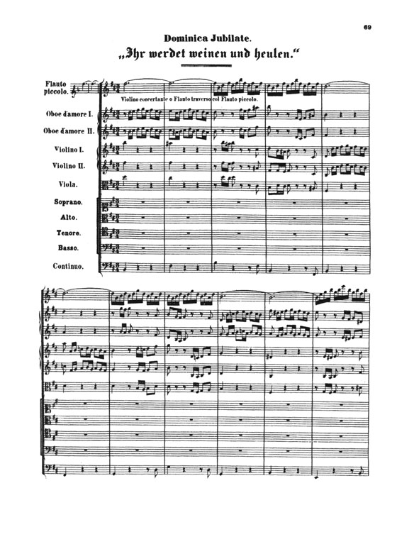 Bach【Cantatas Nos. 103-106】Volume ⅩⅩⅩ , Miniature Score