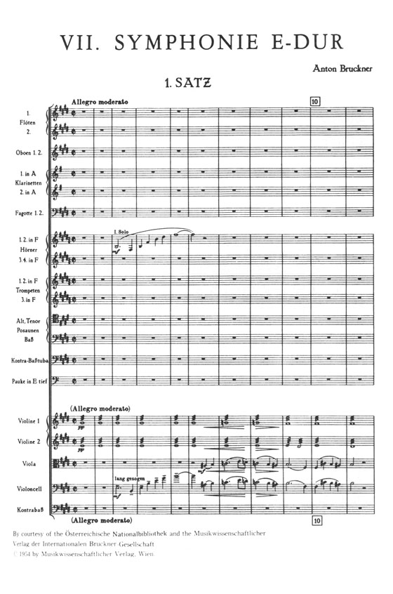 Bruckner【Ⅶ.Symphonie E-dur】／ブルックナー 交響曲第七番 ホ長調