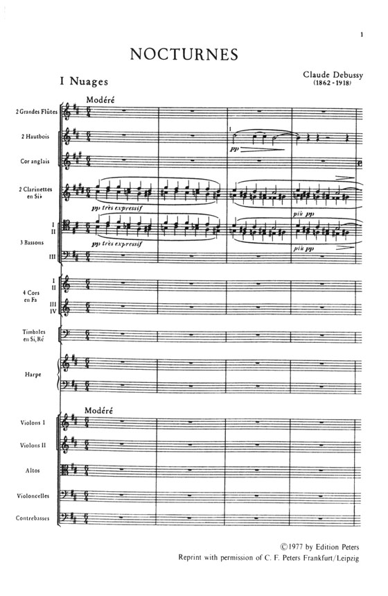Debussy【Nocturnes】Triptyque Symphonique／ドビュッシー ノクテュルヌ管弦楽と合唱のための交響的三部作