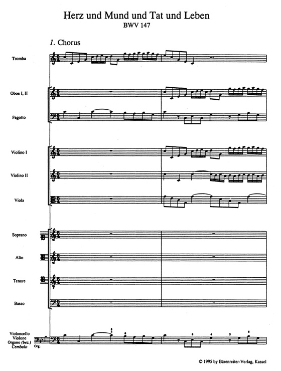 Bach【Herz und Mund und Tat und Leben】BWV 147