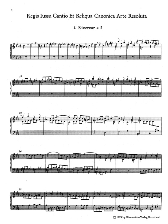 Bach【Musikalisches Opfer】BWV 1079 Bach【Musikalisches Opfer】BWV 1079