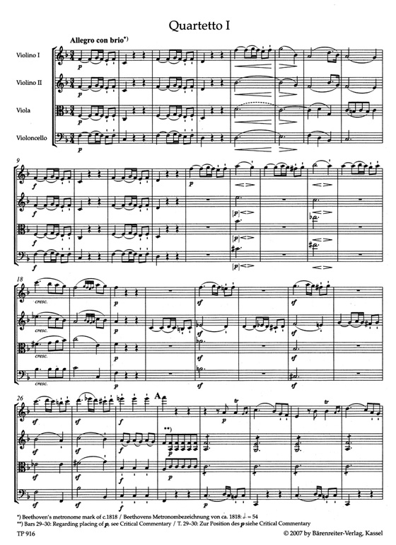 Beethoven【Streichquartett/String Quartets Op.18】 Beethoven【Streichquartett/String Quartets Op.18】