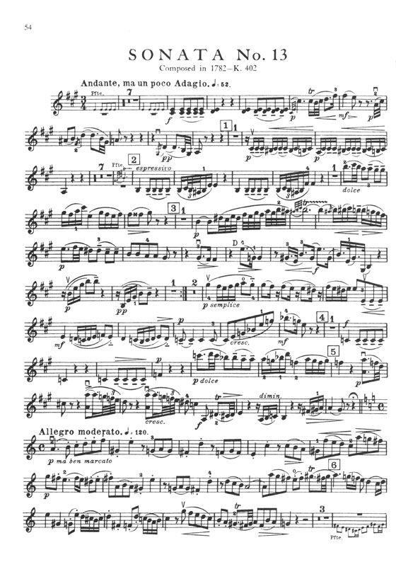莫札特 19奏鳴曲集【Ⅲ】小提琴譜+鋼琴伴奏譜 Mozart：19 Sonatas for Violin and Piano , No. 3