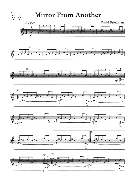 Mirror from Another A Collection of Solo Pieces for Vibraphone by David Friedman