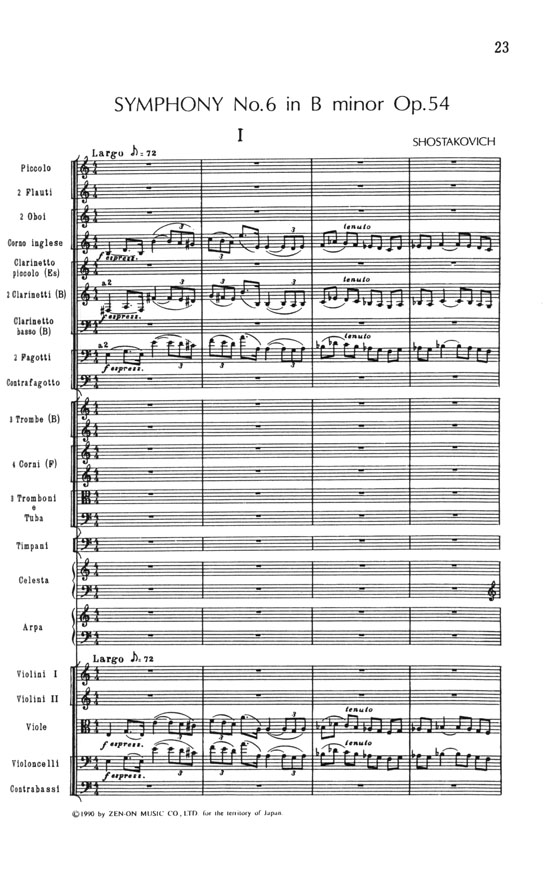 Shostakovich ショスタコービッチ 交響曲第6番