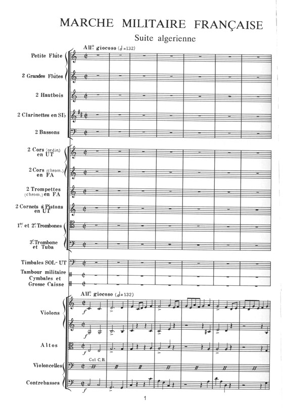 Saint-Saëns Marche militaire française Suite algérienne, Op. 60, No. 4／フランス軍隊行進曲《アルジェリア組曲》より