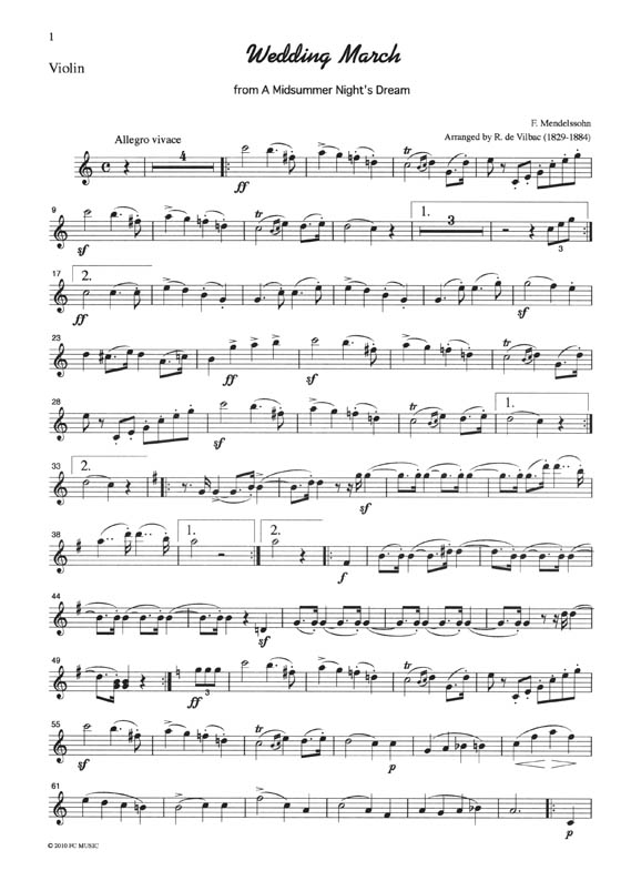 Mendelssohn 結婚行進曲 for Piano Tiro