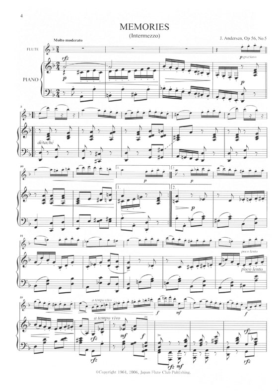 Flute Music Album with Piano accompaniment No. 3