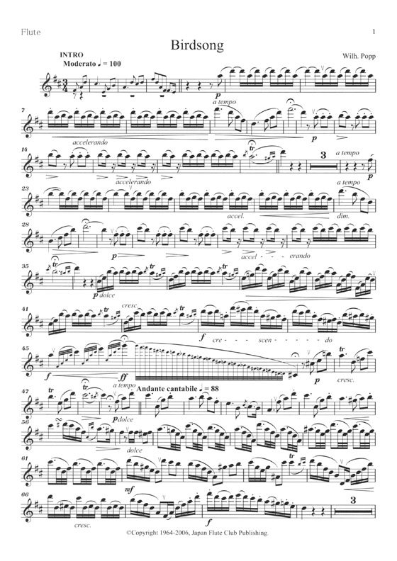 Flute Music Album with Piano accompaniment No. 4