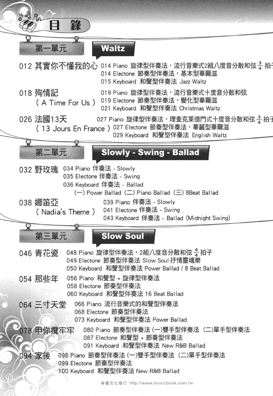 鍵盤樂器的風格與魅力 初級音樂教材(絕版)