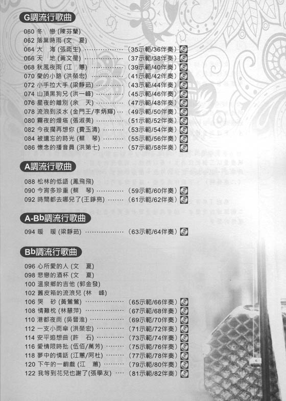 流行二胡教材樂譜精選集 四冊 流行二胡教材樂譜精選集 四冊