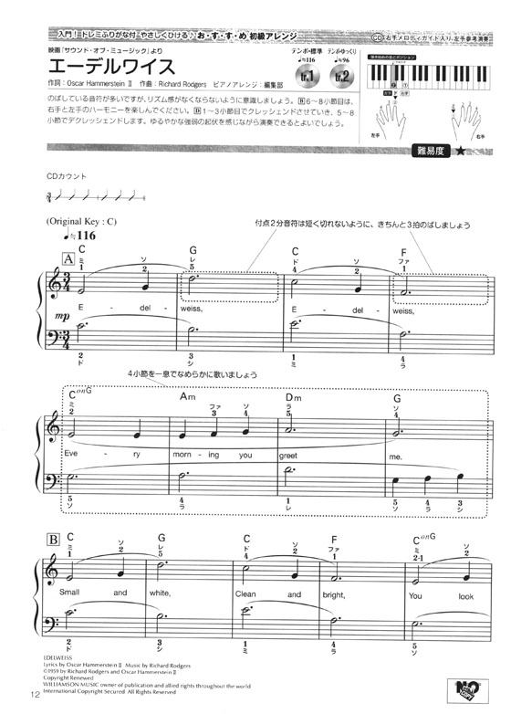 好きな曲から始められる！独習ピアノレッスン 大人のピアノ2018 【練習用CD付】