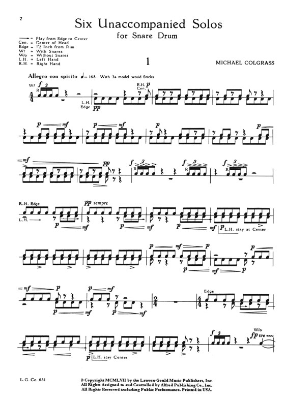 Six Unaccompanied Solos for Snare Drum