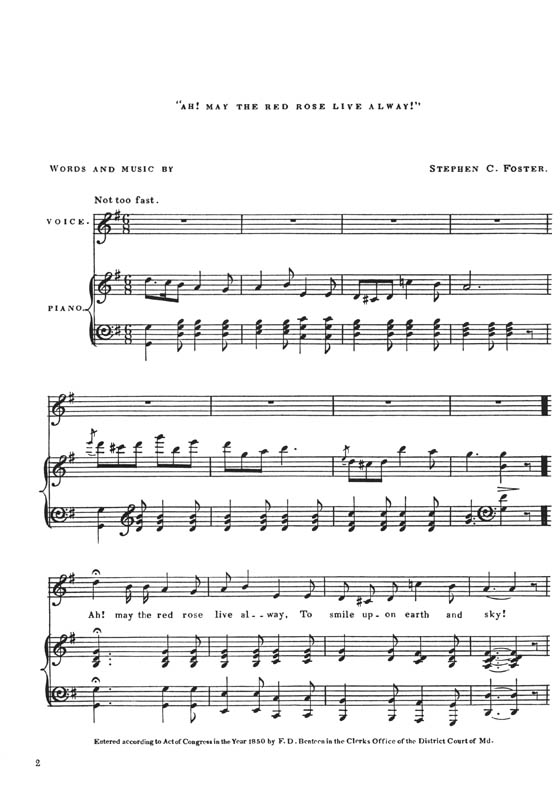 Stephen Foster Song Book