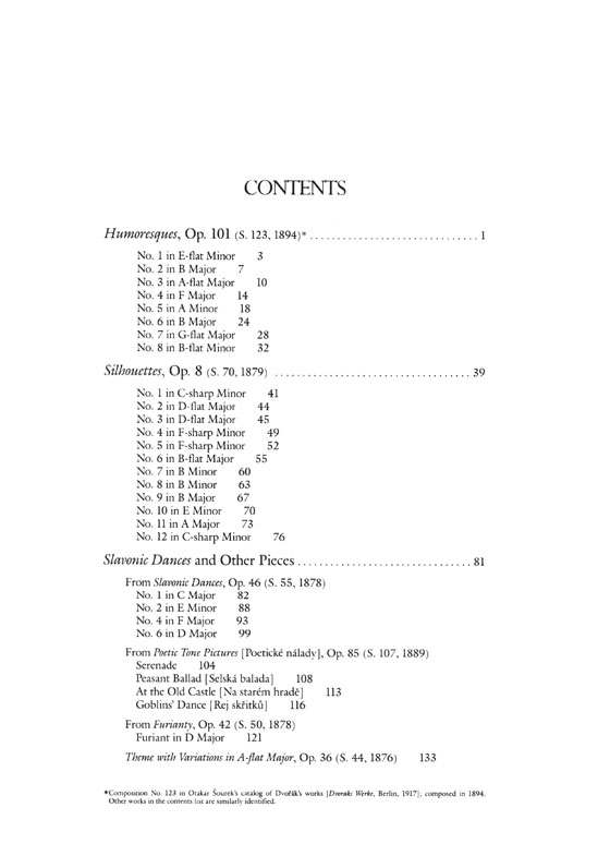 Antonin Dvořák Humoresques & Other Works for Solo Piano