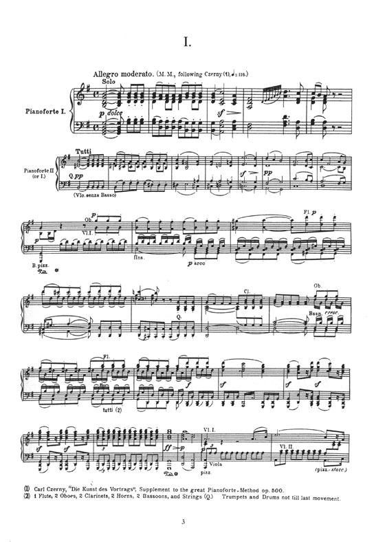 Beethoven Piano Concertos Nos. 4 and 5 ("Emperor") with Orchestral Reduction for Second Piano