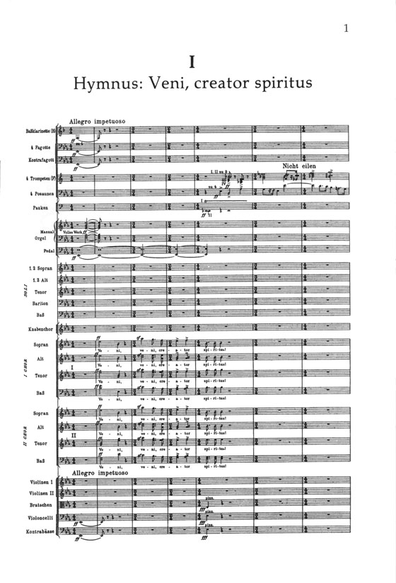 Mahler Symphony No. 8 "Symphony of a Thousand" Dover Miniature Scores