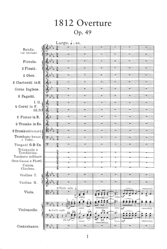 Tchaikovsky 1812 Ouverture, Op. 49 Dover Miniature Scores Tchaikovsky 1812 Ouverture, Op. 49 Dover Miniature Scores